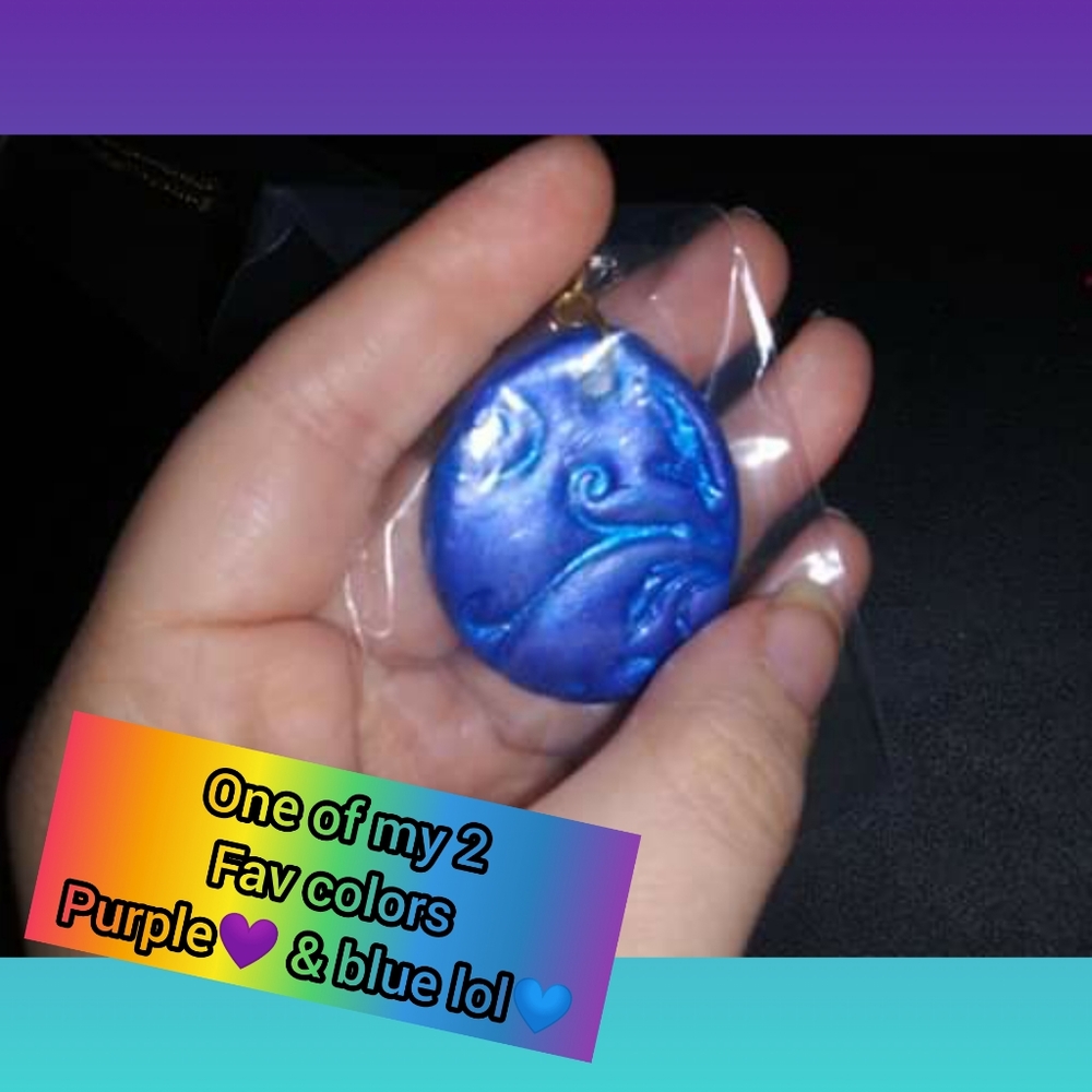 😍THANK U! Necklace 💙💜Artisan Made💜💙